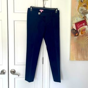 Lilly Pulitzer Ankle Navy Pants Chinos EUC Freshly Drycleaned! 6